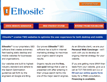 Tablet Screenshot of ethosite.com